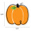 CTP Doodle Κολοκύθα 6" Κοπή Διακοσμητικά για Halloween & Φθινόπωρο 3