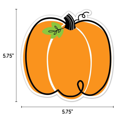 CTP Doodle Κολοκύθα 6" Κοπή Διακοσμητικά για Halloween & Φθινόπωρο 2