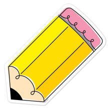 CTP Doodle ceruzka 6"""" v rezy vzdel vacie dekor cie do triedy (Creative Teaching Press 10681)