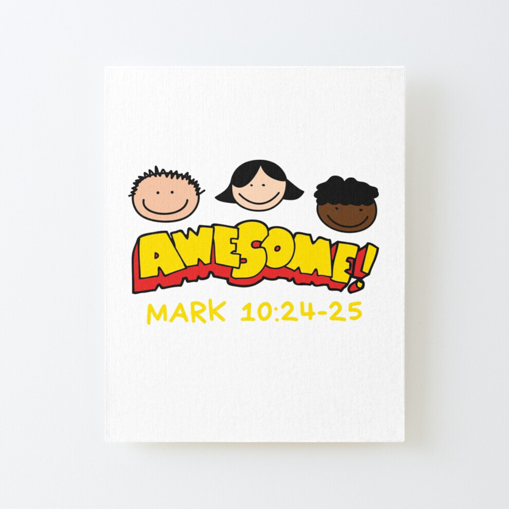 Framed Canvas Print Awesome Verse (Kids)=1844 Diy Install Kit - 16X20" Wall Art Home Décor Feelous