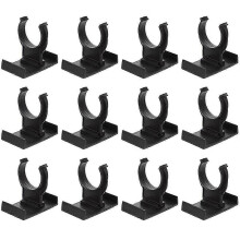 (As show, One size) 12pcs Plastic Kitchen Leg Plinth Clip Furniture Leveler Chairs Raiser Retainer