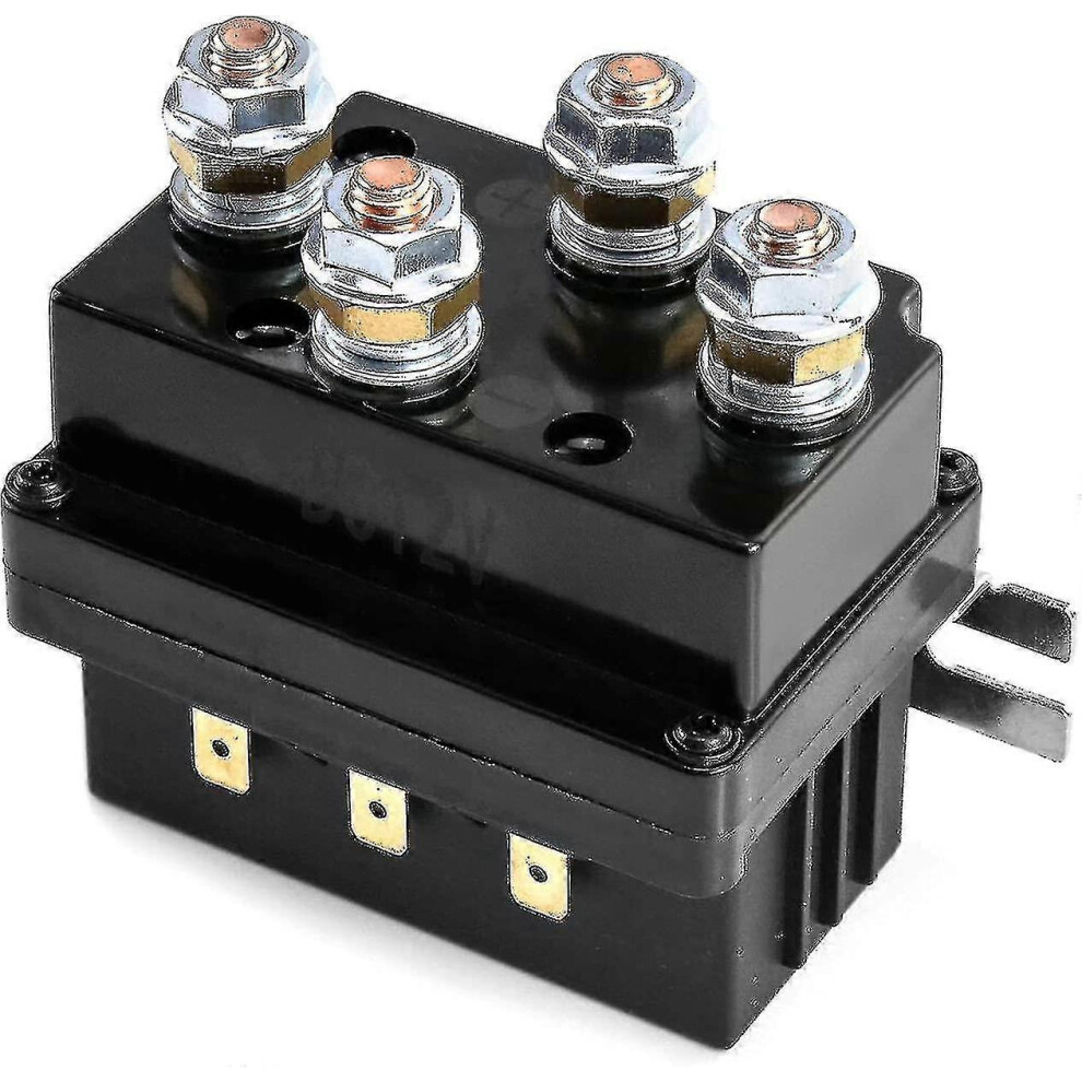 (As Show, One Size) Solenoid Relay, 12V 500A Winch Relay Solenoid Replacement Contactor 5063595955884