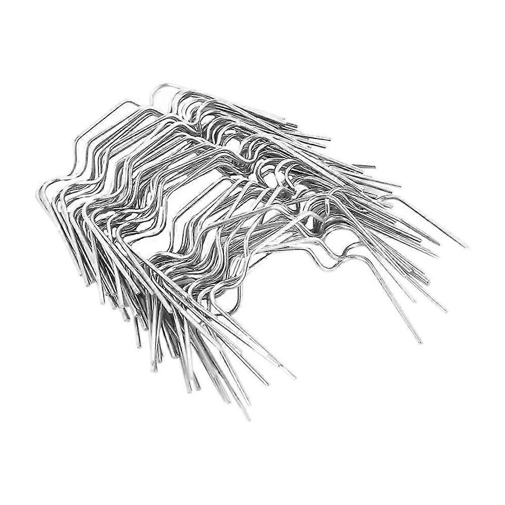 (As Show, One Size) 50Pcs Stainless Steel Greenhouse W Clips Wire Glazing Glass Frame Fixing 5063595955860