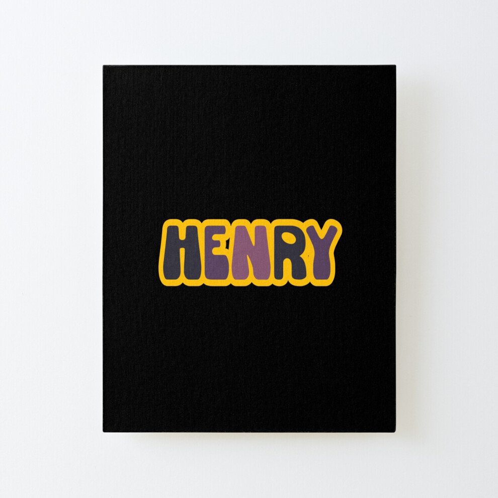 Framed Canvas Print Henry Name Boy=3933 Diy Install Kit - 16X20" Wall Art Home Décor Feelous