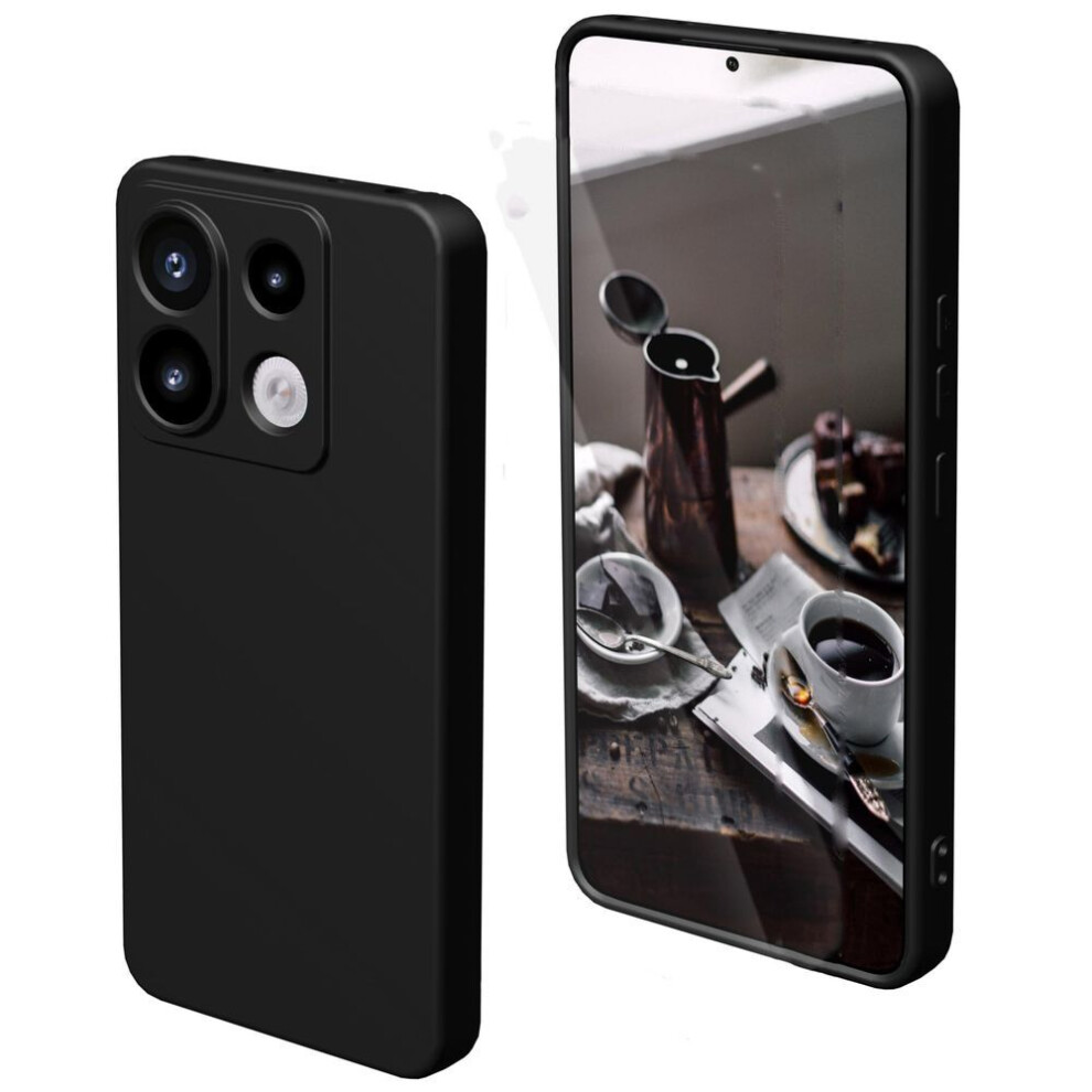 (, Redmi Note 13 5G) Soft Silicone Case For Xiaomi Redmi Note 13 Pro 12 10 11 4G 5G Redmi 13C 12C 10C A2 A1 A3 Poco M6 Pro X5 X6 M5s Husä Pentru Black 4139745240665