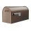 Architectural Mailboxes Edwards Galvanized Steel Post Mount Mailbox  Compatibility Code B  EM160VBAM  Bronze  Large Capacity 1