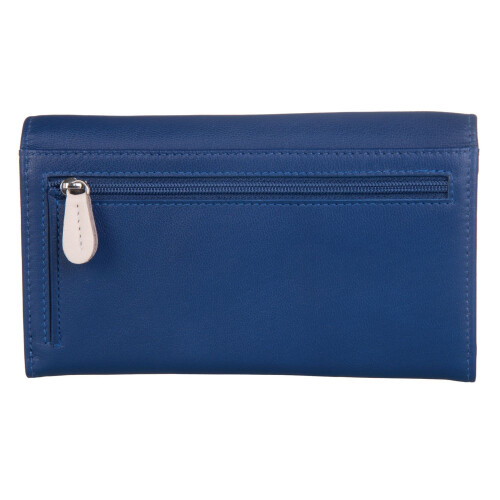 (Blue) RFID Leather Bee Purse - Suri 2
