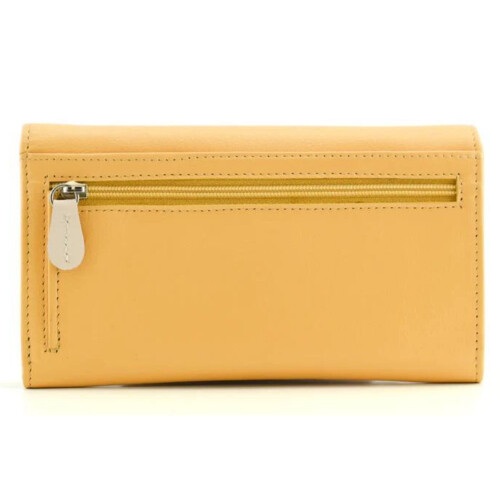(Yellow) RFID Leather Bee Purse - Suri 2