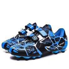 (sky blue, 38) 28-38 High Quality Teen Fashion Anti-slip Wear-resistant Rubber Bottom Football Shoes Children's Football Shoes