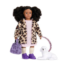 Lori - Mini Doll & Toy Dog - Doll de 6 polegadas e Bichon Frise Pup - Play Set With Roupet Animal & Acessories - Playset For Kids - 3 anos + - Ar