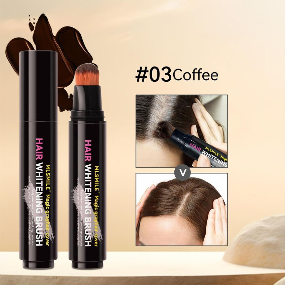 (3#) Quick-Fix Hairline Concealer Stick Instantly Camouflage Roots & Create Natural Contour Disposable hair dye Waterproof Long-Lasting Hair dye pen