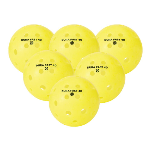 Dura Fast 40 Pickleballs | Υπαίθριες Μπάλες Πικεμπάλλ | Κίτρινες | Δώδεκα/Συσκευασία 12 1