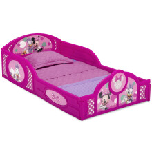 Delta Children Minnie Mouse Műanyag Alvóágy Kislányoknak Guardrail-lal