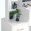 (White) Hampton&Stewart Dressing Table w/ Drawers, Mirror & Stool Set 5