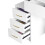 (White) Hampton&Stewart Dressing Table w/ Drawers, Mirror & Stool Set 6