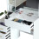 (White) Hampton&Stewart Dressing Table w/ Drawers, Mirror & Stool Set 9