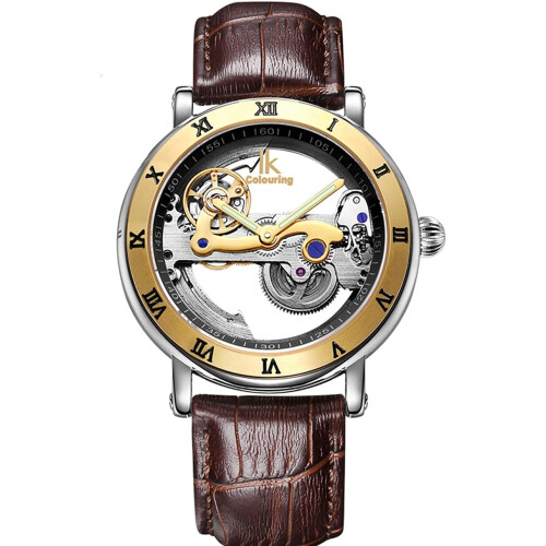 Steampunk Automatic Self-Winding Skeleton Hollow Mechanical Waterproof Watches