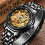 Skeleton Mechanical Waterproof Hollow Automatic Wrist Watch 2