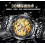 Skeleton Mechanical Waterproof Hollow Automatic Wrist Watch 5