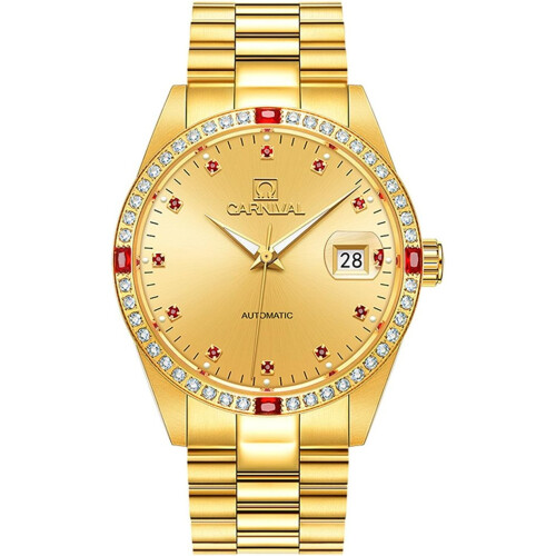 men Analog Automatic Mechanical Watch Luminous