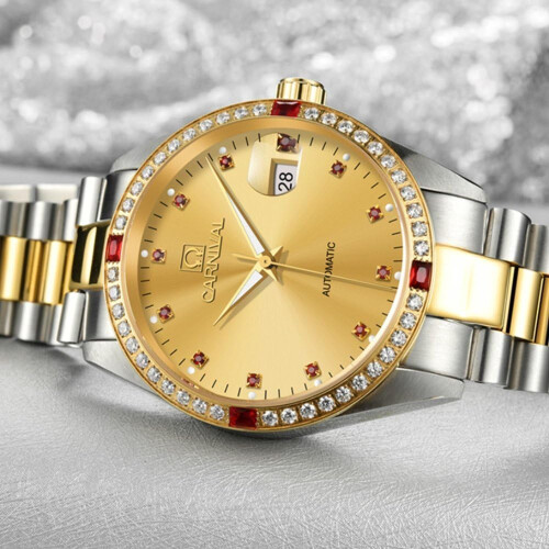 men Analog Automatic Mechanical Watch Luminous 2