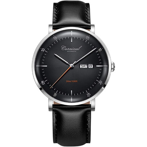 Brands Automatic men Leather Band Date Watch