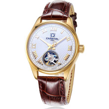 Automatic men Skeleton Tourbillon Stainless Steel Waterproof Wrist Watch