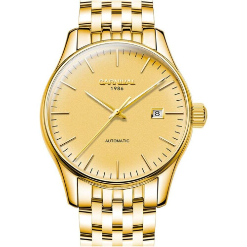 Automatic men Stainless Steel Date Waterproof Watch