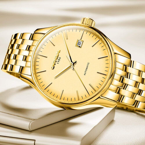 Automatic men Stainless Steel Date Waterproof Watch 1