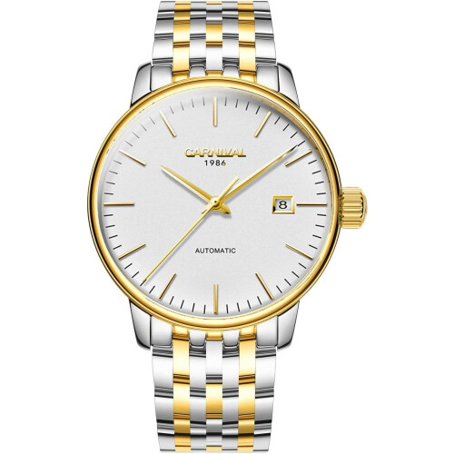 Automatic men Stainless Steel Date Waterproof Watch