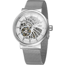 Automatic Skeleton Stainless Steel Waterproof Wrist Watch