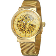 Automatic Skeleton Stainless Steel Waterproof Wrist Watch