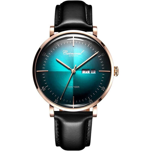 Brands Automatic men Leather Band Date Watch