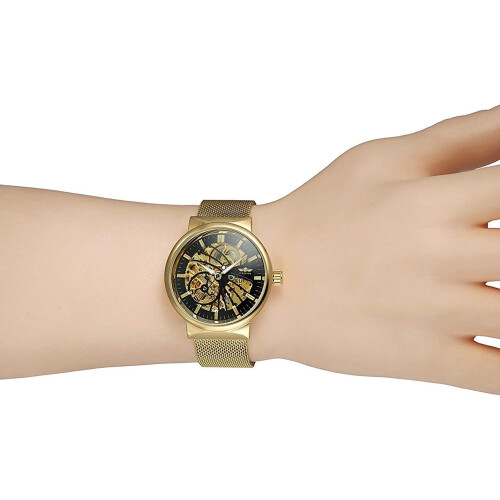 Automatic Skeleton Stainless Steel Waterproof Wrist Watch 1