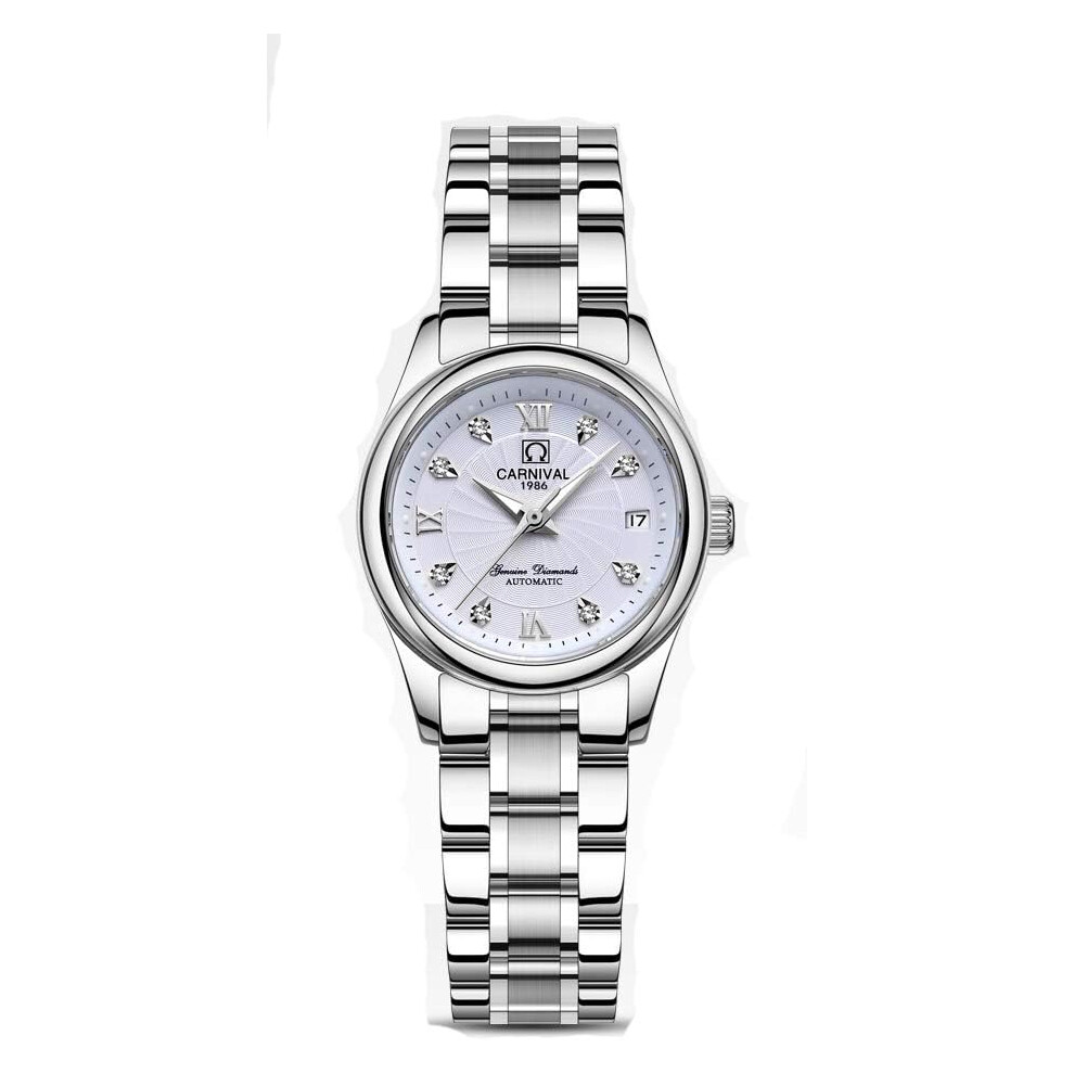Women Mechanical Waterproof Crystal Sapphire Automatic Wristwatch-image-OPC-PG995MP-NEW