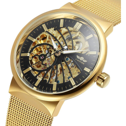 Automatic Skeleton Stainless Steel Waterproof Wrist Watch 2