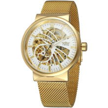 Automatic Skeleton Stainless Steel Waterproof Wrist Watch