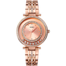 Rhinestone Girl Clock Waterproof Wristwatches