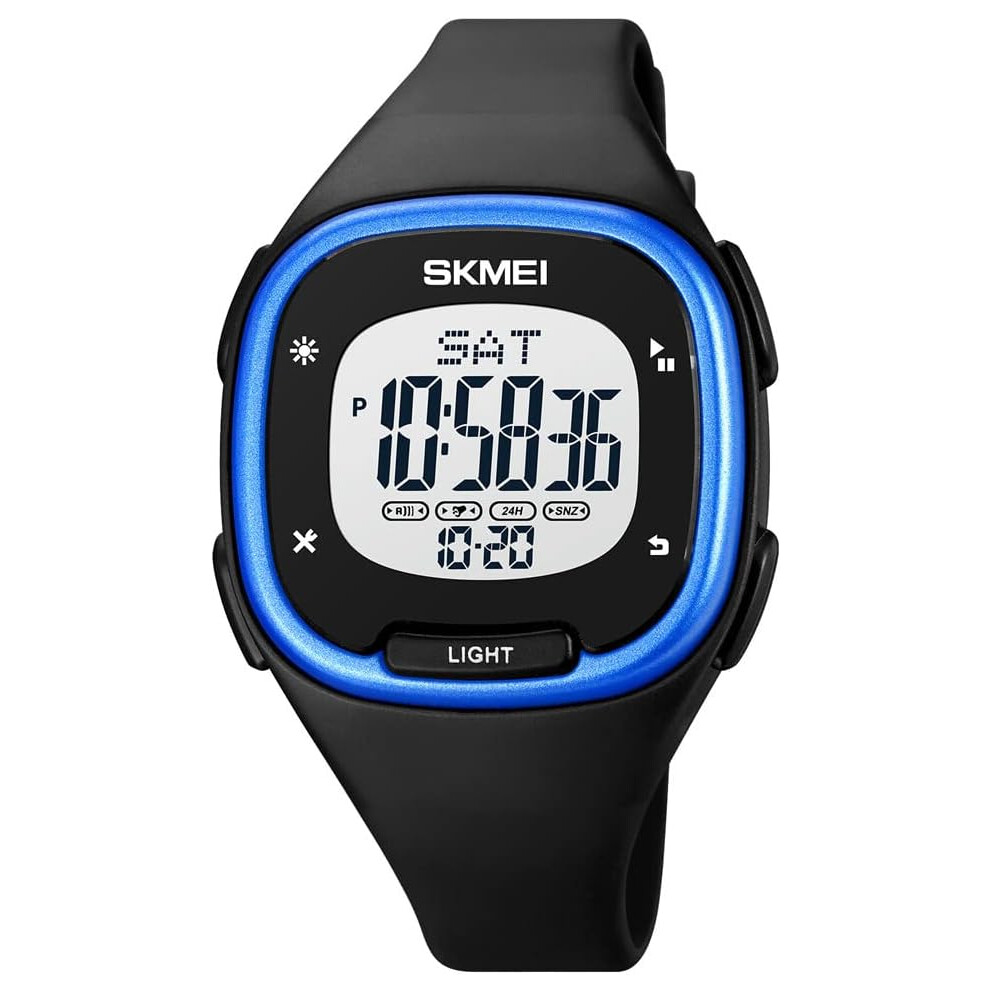 Square Digital Watch Multi Fuction Alarm Pu Strap Waterproof Wrist Watch 6953698773975