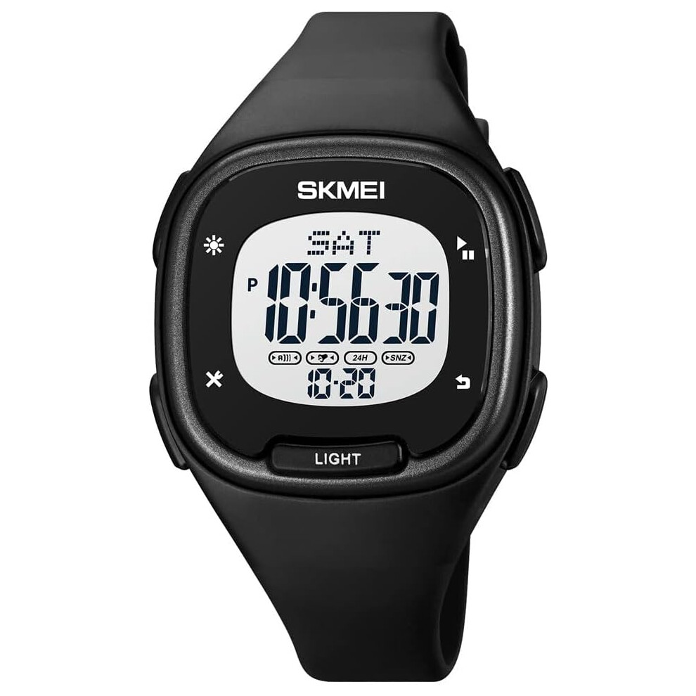 Square Digital Watch Multi Fuction Alarm Pu Strap Waterproof Wrist Watch 6953698773968