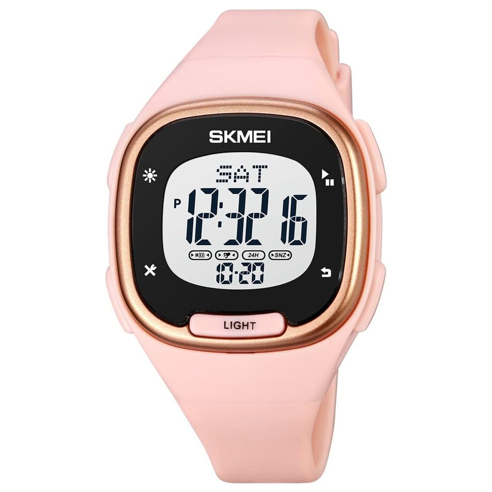 Square Digital Watch Multi Fuction Alarm Pu Strap Waterproof Wrist Watch 6953698773982