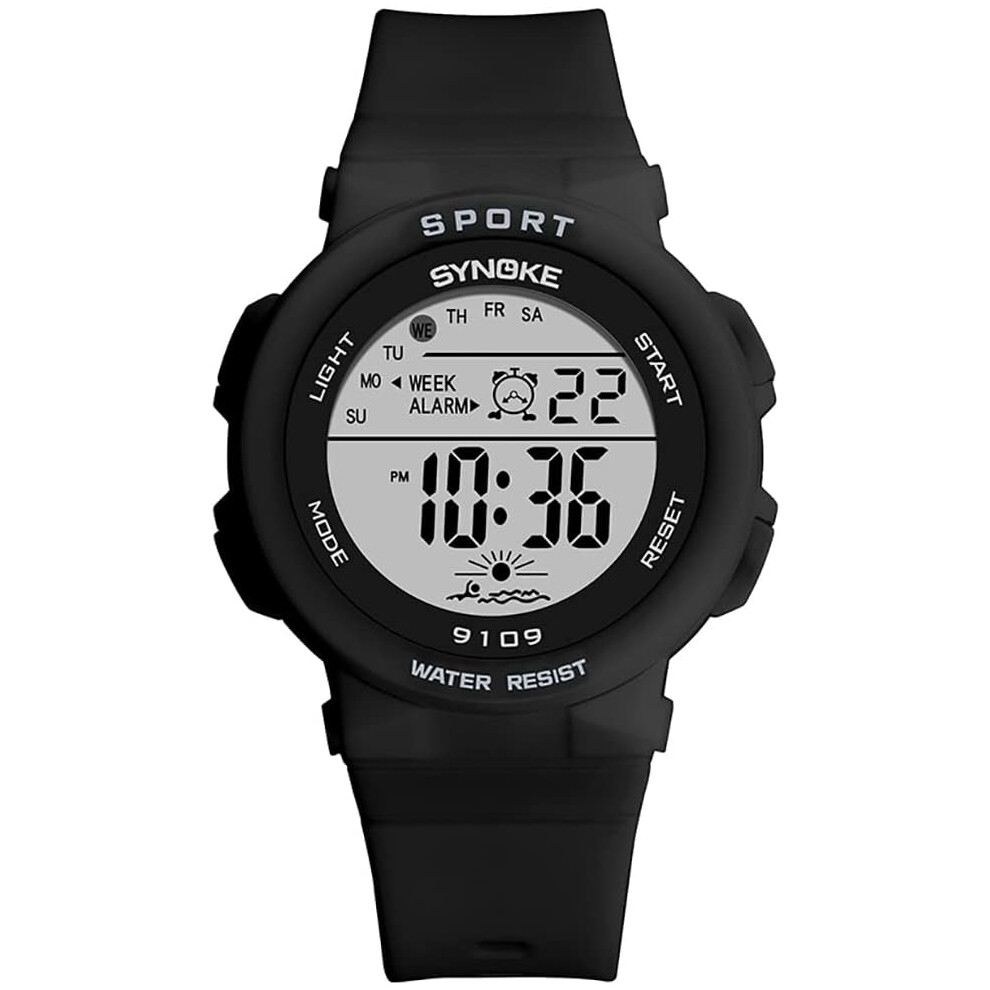 Watches Sport Week Led Digital Watch Rubber Strap Waterproof Alarm Wrist Watch 6953698774392