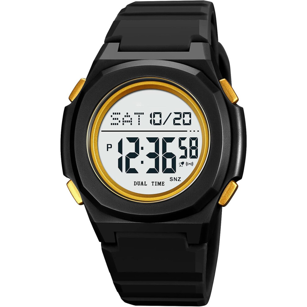 Waterproof 50ATM Waterproof Lightweight Chronograph Silicone Strap Wrist Watch-image-OPC-PG996BY-NEW