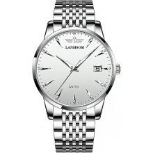 Thin Stainless Steel men Watch Waterproof Wristwatch