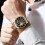 men Automatic Machenical Watches Self Winding Waterproof Watches 5
