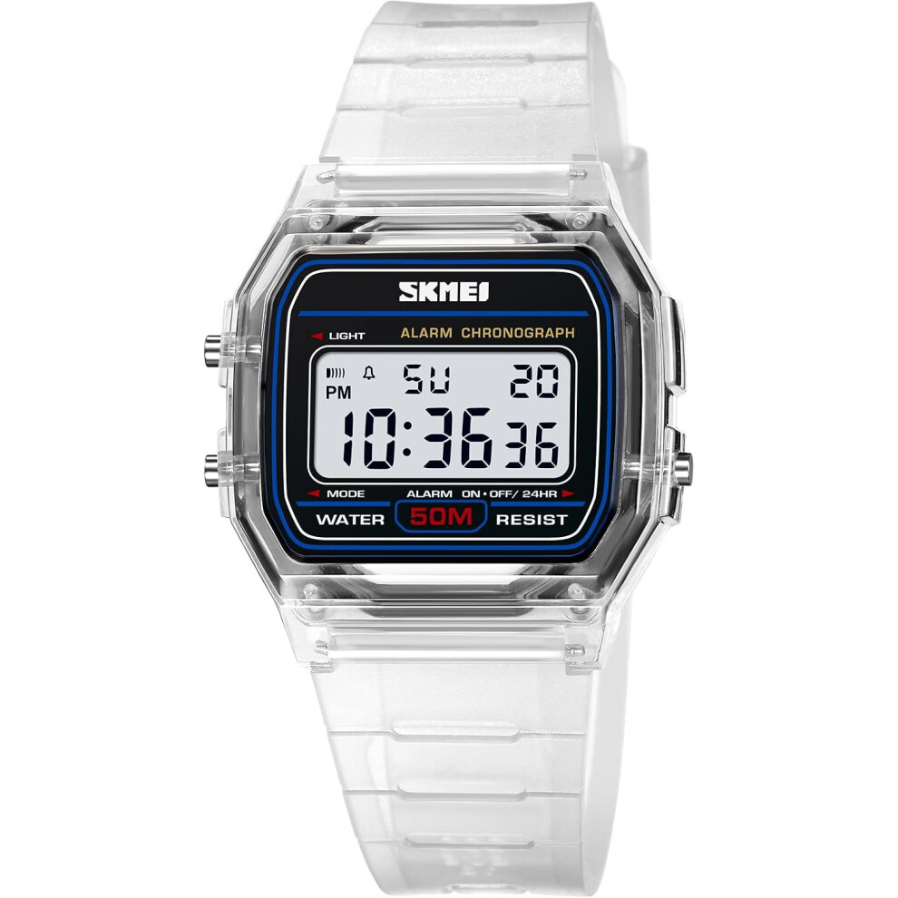 Transparent Color PU Strap Waterproof Digital Watch-image-OPC-PG996QP-NEW