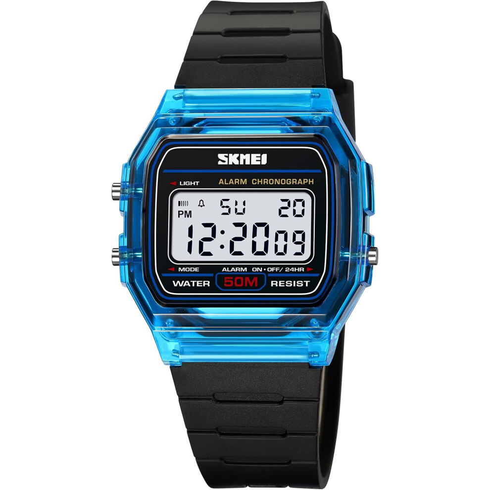 Photos - Wrist Watch Transparent Color PU Strap Waterproof Digital Watch