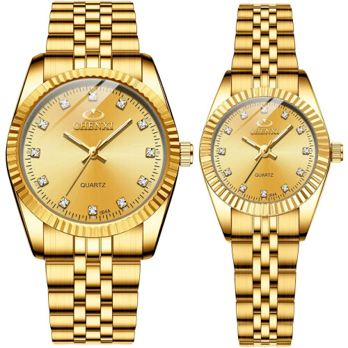 Matching Romantic Stainless Steel Waterproof Watch