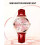 Women Waterproof Leather Strap Small Face Diamond Wrist Watch 4