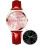Women Waterproof Leather Strap Small Face Diamond Wrist Watch 1